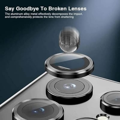 Picture of CoverGallery for Samsung Galaxy A54 5G Rambo Camera Ring Lens Protector Protector Back Camera Lens Screen Protector 3D Anti Shock/Anti-Scratch/Clear/Camera Tempered Glass 3 PIECE IN (Pack of 1)