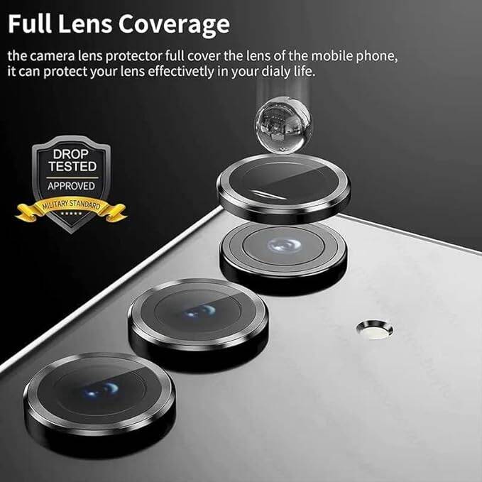 Picture of CoverGallery for Samsung Galaxy A54 5G Rambo Camera Ring Lens Protector Protector Back Camera Lens Screen Protector 3D Anti Shock/Anti-Scratch/Clear/Camera Tempered Glass 3 PIECE IN (Pack of 1)