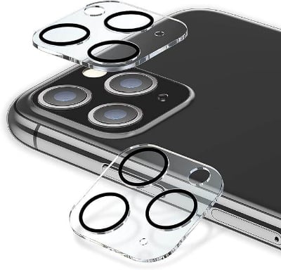 Picture of Camera Lens Protector for iPhone 11 Pro/iPhone 11 Pro Max Tempered Glass, Easy Install 9H Hardness HD Clear, [ 2 Pack]