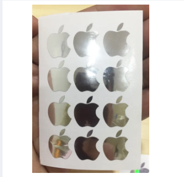 Picture of Apple Logo Inspired Sticker 1 - vinyl cut-out sticker for iPhone, approx. 1.55 cm x 1.28cm (h x w) 12 pcs