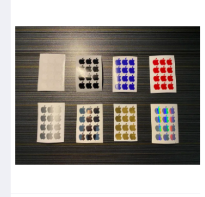 Picture of Apple Logo Inspired Sticker 1 - vinyl cut-out sticker for iPhone, approx. 1.55 cm x 1.28cm (h x w) 12 pcs
