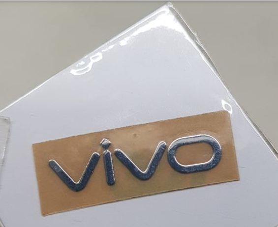 Picture of Vivo Logo Silver Metal Glossy Shine