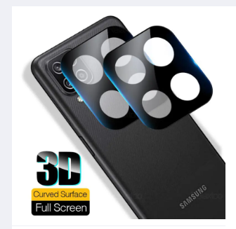 Picture of Samsung Galaxy M62/F62 Lens Shield Latest Generation Curvy Border Glass Membrane HD Tempered Glass Camera Full Lens Protectorc