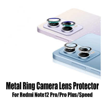 Picture of Metal Lens Ring Protector For Redmi Note 12 4g Protective Camera Lens Glass For Redmi Note 12 4g Speed Film