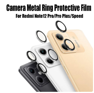 Picture of Metal Lens Ring Protector For Redmi Note 12 Pro Plus Speed Protective Camera Lens Glass For Redmi Note 12 Pro Plus Speed Film