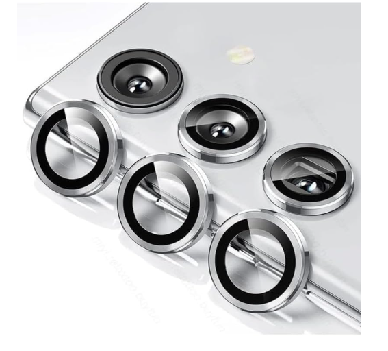 Picture of CoverGallery for HQ+ Samsung Galaxy A55, A54, A15, A25, A35 5G Silver Camera Ring Lens Protector 3 PIECE IN (Pack of 1)