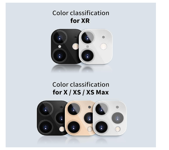 Picture of LucBuy Camera Lens Protector for iPhone XR/X/XS/XS MAX Convert to iPhone 11/11 Pro/11 Pro Max and Update the Ultra Thin Transparent Tempered Glass Camera Lens Protector
