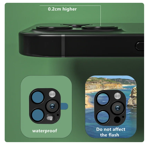 Picture of Fake Camera lense converter X,XS and Xs Max to 11 pro max, 12 pro max, 13 pro max and xr to 13,14  lense Sticker Film For iPhone.