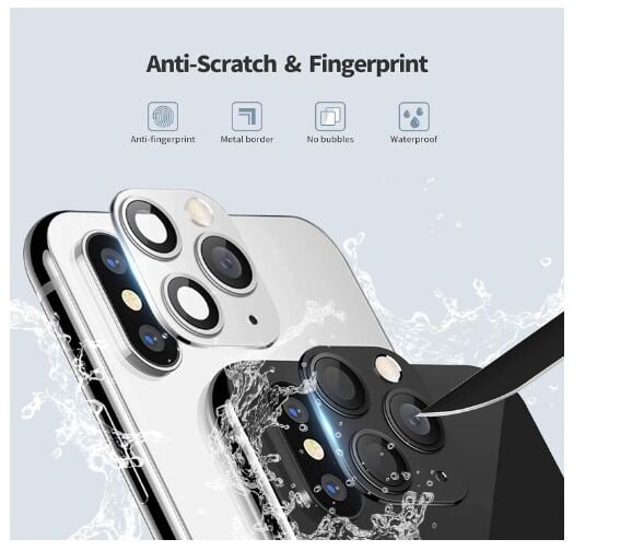 Picture of LucBuy Camera Lens Protector for iPhone X/XS/XS MAX Convert to iPhone 11 Pro/11 Pro Max, Ultra Thin Clear Tempered Glass Film Rear Camera Lens Protector Cover,Anti-Scratch Lens Sticke for iPhone