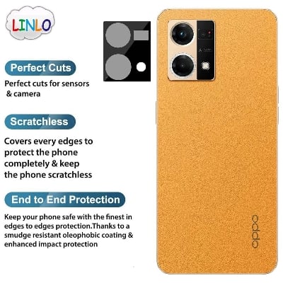 Picture of Back Camera Tempered Glass Lens Protector Compatible for Oppo F21 Pro 4G/F21s Pro 4G with Edge to Edge Coverage and Easy Installation Kit, Pack of 1