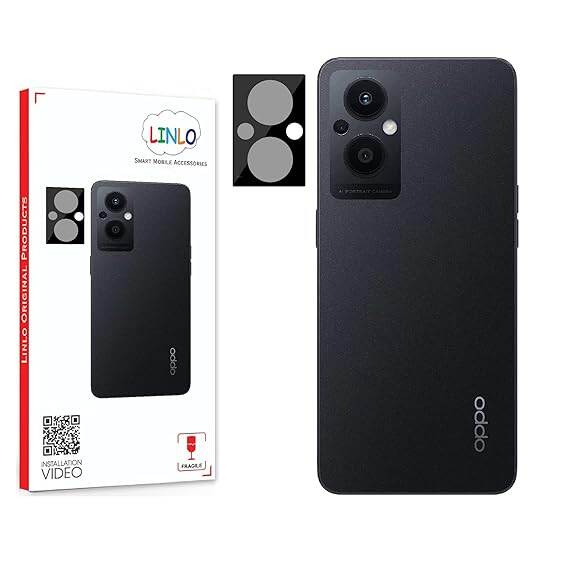 Picture of LINLO Back Camera Tempered Glass Lens Protector Compatible for Oppo F21 Pro 5G/F21s Pro 5G with Edge to Edge Coverage and Easy Installation Kit, Pack of 1