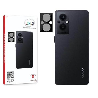 Picture of LINLO Back Camera Tempered Glass Lens Protector Compatible for Oppo F21 Pro 5G/F21s Pro 5G with Edge to Edge Coverage and Easy Installation Kit, Pack of 1