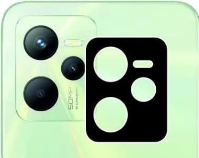 Picture of Spark 3D Back Camera Lens Protector Tempered Glass Compatible with Realme C35 - Full Camera Coverage (Black) (Pack of 1)