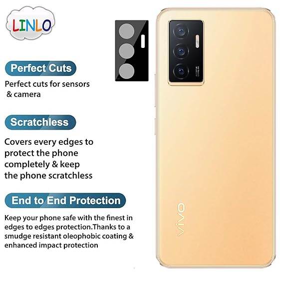 Picture of Special Features: Scratch Resistant ,Anti-Fingerprint ,Touch Sensitive, Anti-Glare, Gloss Finish Easy to install, Just Remove the Glass Film, Adjust Angle Then Release the Glass will Stick to the Lens Automatically Kit Contains 1 Pc Back Camera Lens Prote