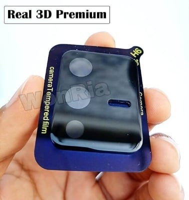 Picture of Scratch Resistant Back Camera Lens Tempered Glass Protector for Vivo V21e 5G - Black