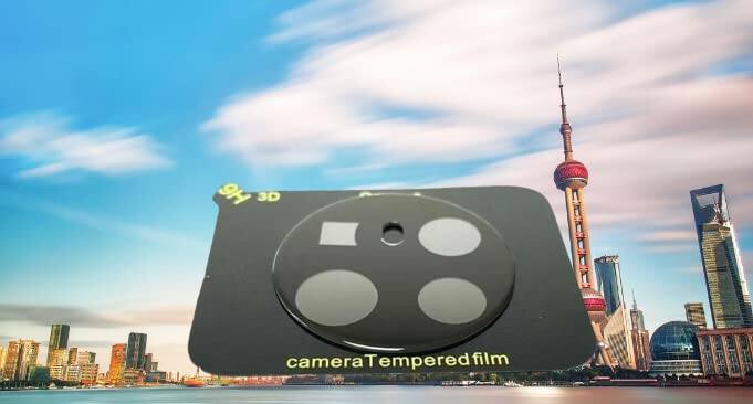 Picture of Compatible with FOR VIVO X80 PRO 5G Black Back Camera Lens Protector Tempered Glass - Full Camera Coverage with Easy Installation Kit