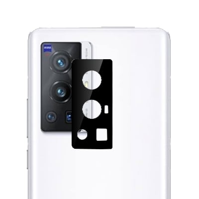 Picture of Compatible with Vivo X70 Pro [Black] Back Camera Lens Protector Tempered Glass - Full Camera Coverage and Easy Installation Kit