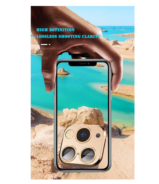 Picture of Modified Camera Lens Seconds Change Cover for iPhone X/XS/XS/MAX Sticker Fake Camera for iPhone 11 Pro Max Metal Protector Change to iPhone pro/Max (Silver Metal)