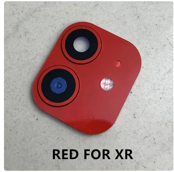 Picture of Modified Sticker Camera Lens Seconds Change Cover For iPhone X XR Xs Max Fake Flash Camera Cover 11 Pro Max Glass Protector Film