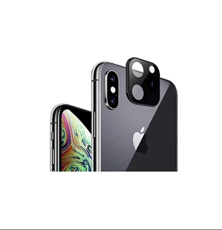 Picture of Modified Metal Sticker Camera Lens Seconds Change Cover For iPhone X XS MAX Fake Camera For iPhone 11 Por Full Glass Protector