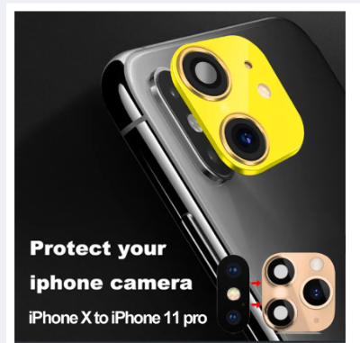 Picture of 1pc iPhone XR X to iPhone 11 Pro Max Fake Camera Lens Sticker Support Cover Case