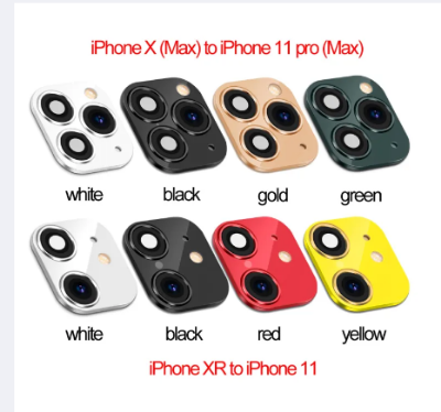 Picture of 1pc iPhone XR X to iPhone 11 Pro Max Fake Camera Lens Sticker Support Cover Case
