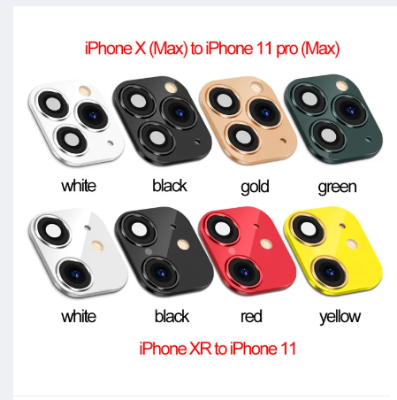 Picture of Lens Sticker Luxury Fake Camera Lens Sticker Seconds Change Cover Screen Protector for iPhone XR X Change to iPhone 11 Pro Max