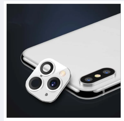 Picture of QMKI Fake Sticker Change to iPhone 11 For iPhone XR For iPhone X/XS Max Camera Lens Sticker Full Cover Camera Lens Cover Protective Film Cover Protector Case Back Camera Protector