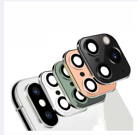Picture of QMKI Fake Sticker Change to iPhone 11 For iPhone XR For iPhone X/XS Max Camera Lens Sticker Full Cover Camera Lens Cover Protective Film Cover Protector Case Back Camera Protector
