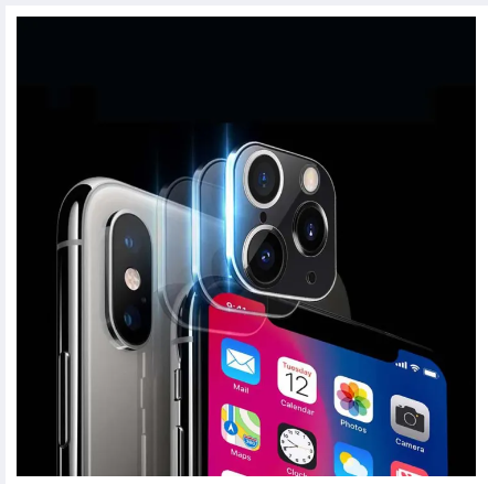 Picture of QMKI Fake Sticker Change to iPhone 11 For iPhone XR For iPhone X/XS Max Camera Lens Sticker Full Cover Camera Lens Cover Protective Film Cover Protector Case Back Camera Protector