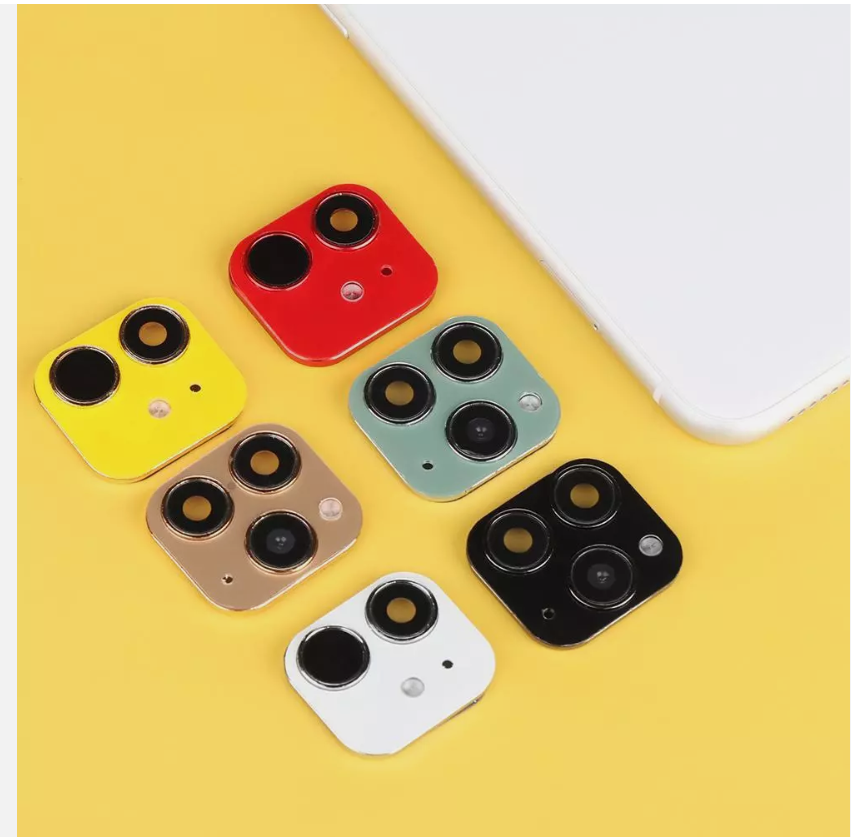 Picture of for iPhone XR X to iPhone 11 Pro Max Seconds Change Fake Camera Lens Sticker