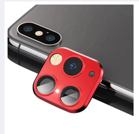 Picture of Lens Sticker For iPhone X XR Xs Max Camera Cover, Seconds Change a look of iPhone 11 Pro , iPhone 11 change to 11ProMax , iPhone 12 change to 12ProMax, metal Camera Protector Cover