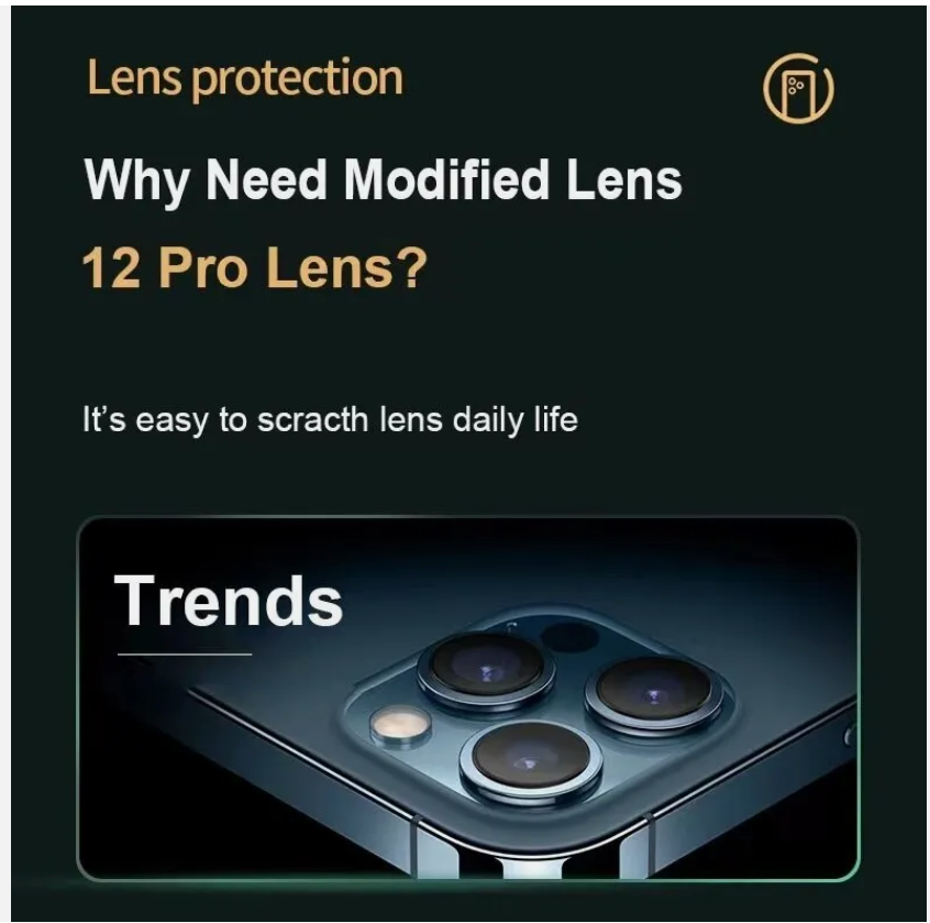 Picture of Fake Camera Sticker for iPhone X XS Max Change to 13 Pro Modified Lens Protector