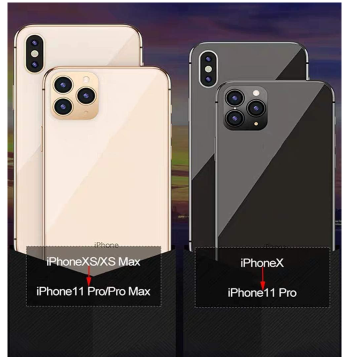 Picture of Modified Phone Back Film Camera Lens Seconds Change Cover Film Fake Camera for iPhone X XS XS MAX Change to iPhone 11 Pro MAX Back Screen Protector HD Lens Protector