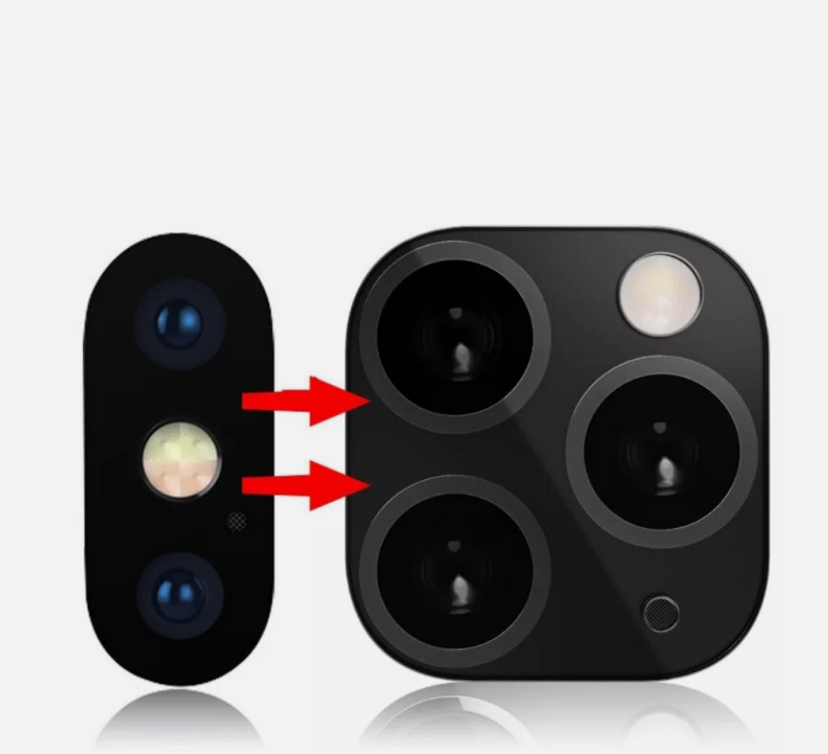 Picture of Lens Sticker Protect for iPhone X XS MAX Camera Fake to iPhone 11 Pro Max