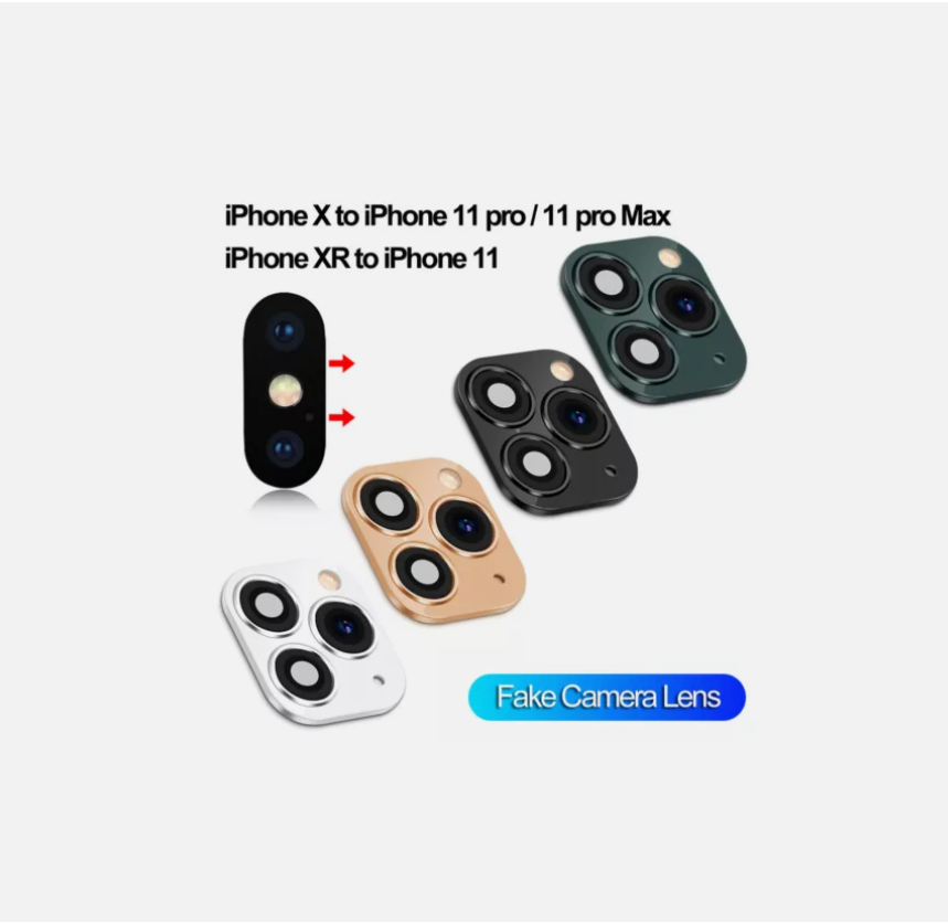 Picture of Lens Sticker Protect for iPhone X XS MAX Camera Fake to iPhone 11 Pro Max