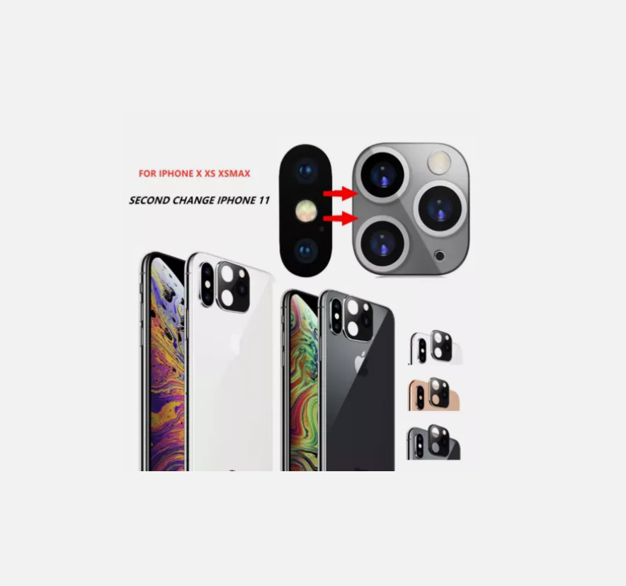 Picture of Lens Sticker Protect for iPhone X XS MAX Camera Fake to iPhone 11 Pro Max