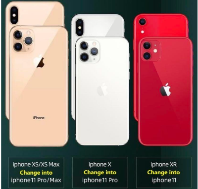 Picture of LENS CONVERTER iPhone X/XS/XSMAX Change to iphone 11 Pro MAX phone back film bare feel Rear Membrane Upgrade fake ip11 cover