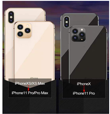 Picture of Modified Phone Back Film Camera Lens Seconds Change Cover Film Fake Camera for iPhone X XS MAX Change to iPhone 11 Pro MAX Back Screen Protector HD Lens Protector