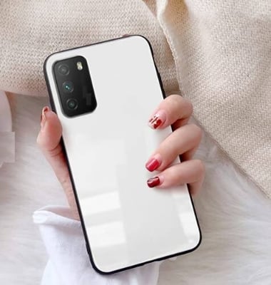 Picture of Tempered Glass Case For Samsung Galaxy A02s  Cover Hard Cases Funda Glossy case