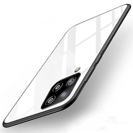 Picture of Back Cover for Samsung Galaxy m32 Luxurious Toughened Glass Back Cover