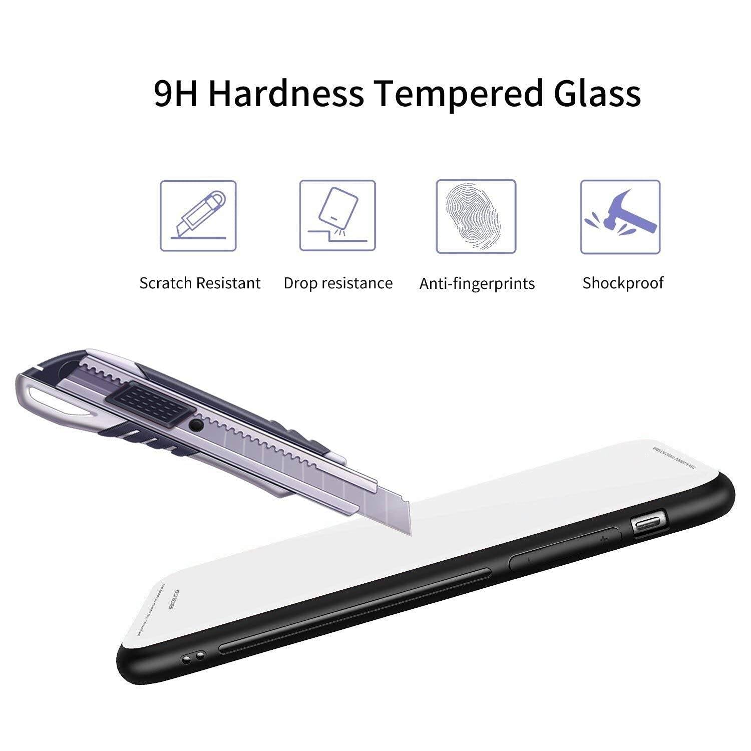 Picture of Back Cover for Samsung Galaxy m32 Luxurious Toughened Glass Back Cover
