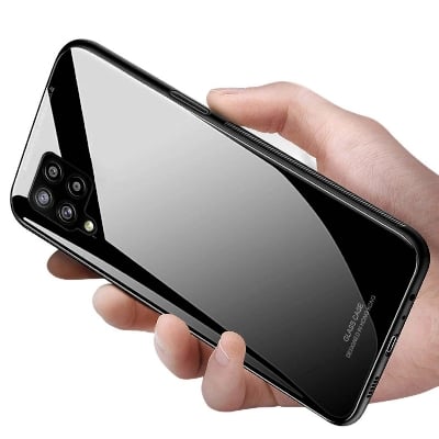 Picture of Back Cover for samsung f62 Luxurious Toughened Glass Back Cover