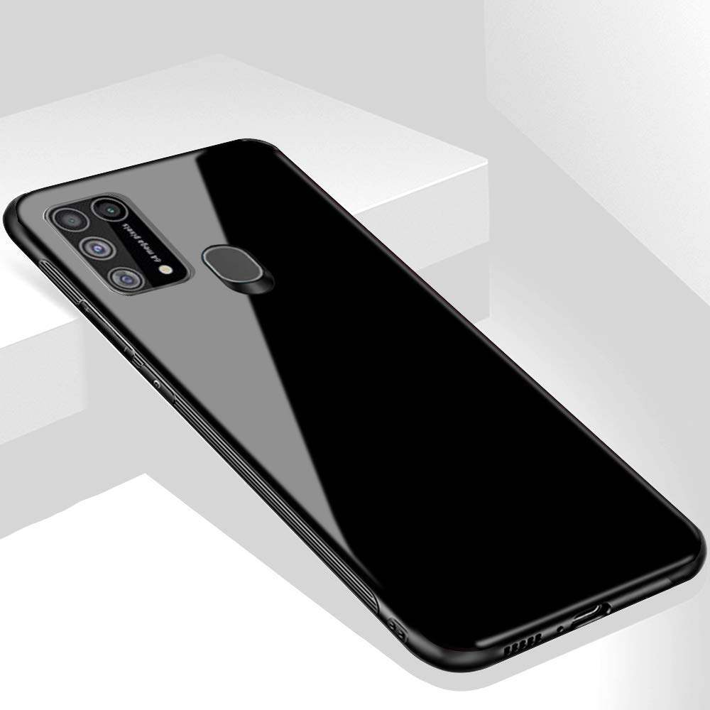 Picture of redmi 9 power Back cover |Stylich Back case | Luxurious Toughened Glass Back Case with Shockproof TPU Bumper Case Cover