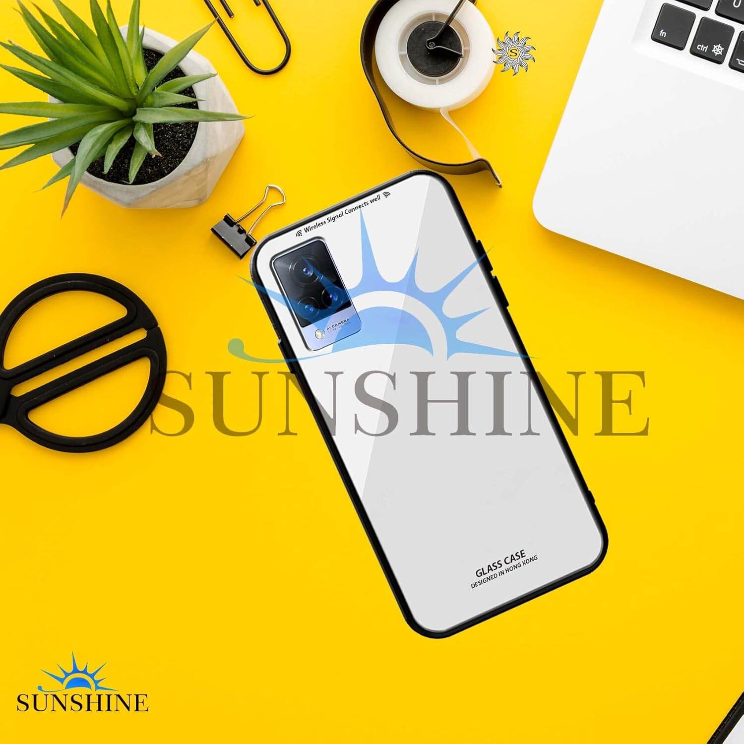 Picture of Shockproof TPU Bumper Case Cover for vivo v21(white)