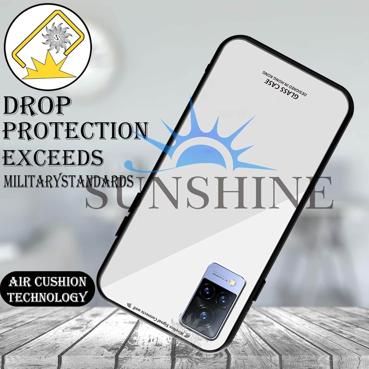 Picture of Shockproof TPU Bumper Case Cover for vivo v21(white)