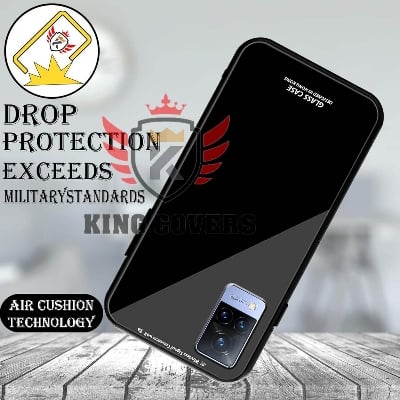 Picture of Back Cover for vivo v21 Luxurious Toughened Glass Back Cover