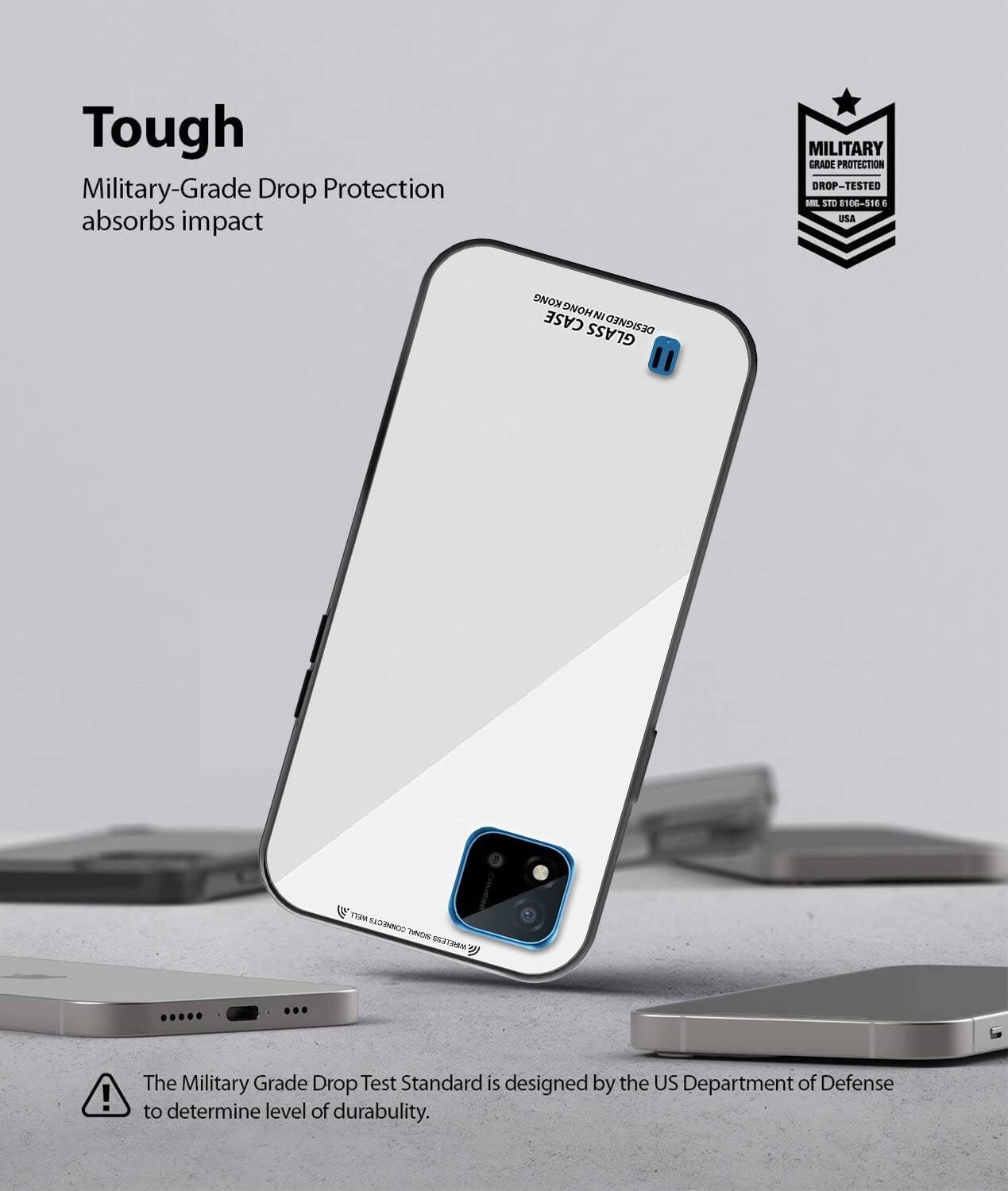 Picture of Shockproof TPU Bumper Case Cover for realme c20a (white)