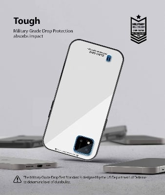Picture of Shockproof TPU Bumper Case Cover for realme c20a (white)