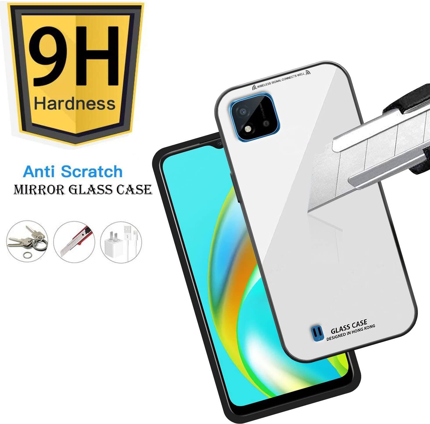 Picture of Shockproof TPU Bumper Case Cover for realme c20 (white)